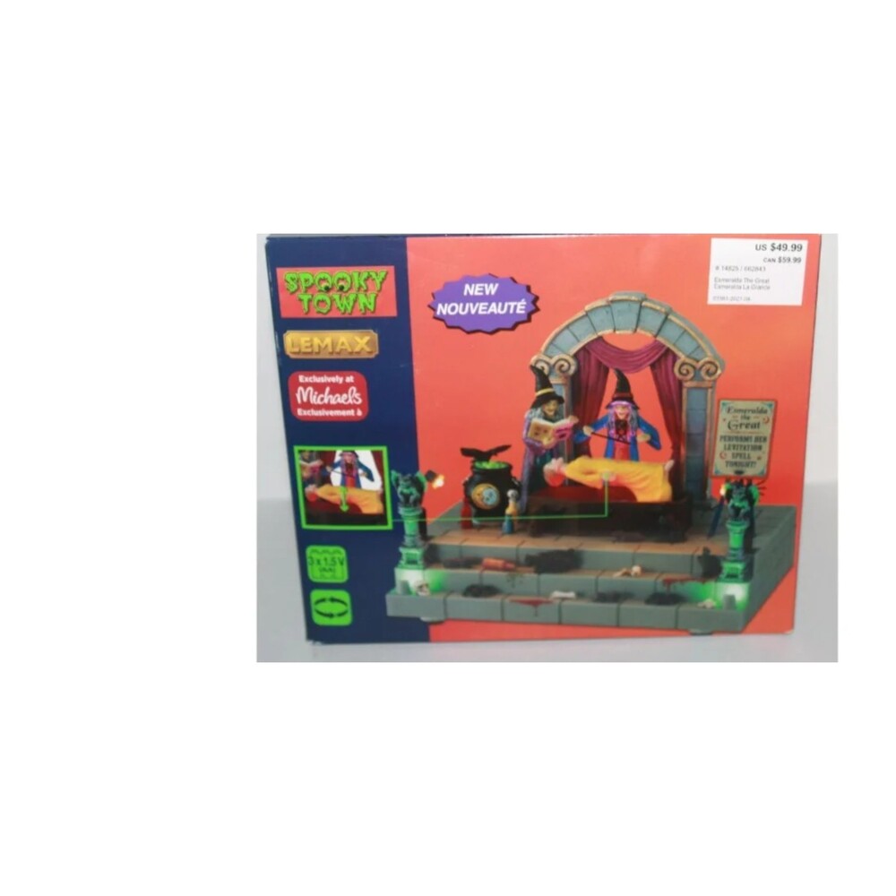 NEW 2021 Lemax Spooky Town Esmeralda the Great Lighted & Animated  #14825